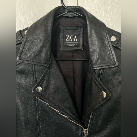 Genuine Leather Zara Biker Jacket - Picture 3 of 16